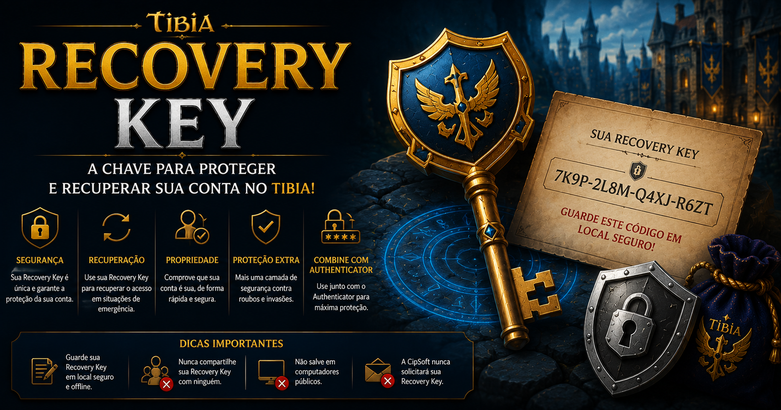 Entrenda sobre a Recovery Key